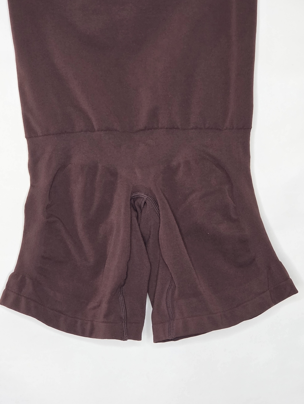 Yitty Ultra High Waist Booty Lift Shorts Size XL/XXL Chocolate Brown Open Gusset - Picture 4 of 14